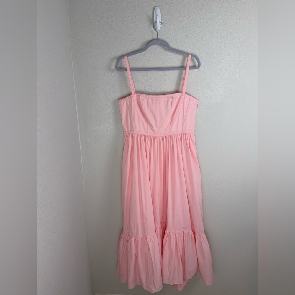 Cinq á Sept Elsie Dress Pale Rose 10 Single-Tiered Midi-Dress 10 - Picture 11 of 15